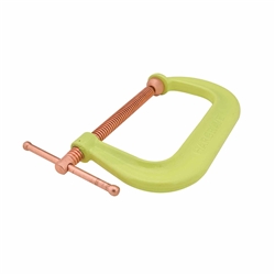 404CS, Spark-Duty Drop Forged Hi-Vis C-Clamp,  0 - 4-1/4” Opening, 3-1/4” Throat Depth