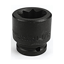 Proto J07520S, Proto - 3/4" Drive Impact Socket 1-1/4" - 8 Point