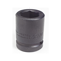 Proto J10019M, Proto - 1" Drive Impact Socket 19 mm - 6 Point