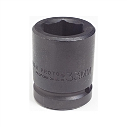 Proto J10028M, Proto - 1" Drive Impact Socket 28 mm - 6 Point