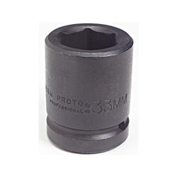 Proto J10060M, Proto - 1" Drive Impact Socket 60 mm - 6 Point