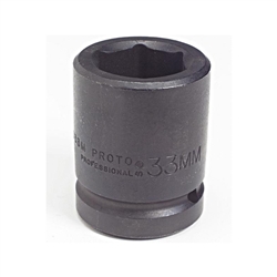 Proto J10065M, Proto - 1" Drive Impact Socket 65 mm - 6 Point