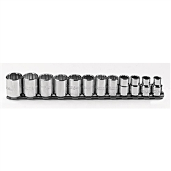 Proto J52216, Proto - 3/8" Drive 12 Piece Metric Socket Set - 12 Point