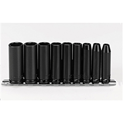 Proto J72112, Proto - 3/8" Drive 9 Piece Deep Impact Socket Set - 6 Point