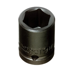 Proto J7408M, Proto - 1/2" Drive Impact Socket 8 mm - 6 Point