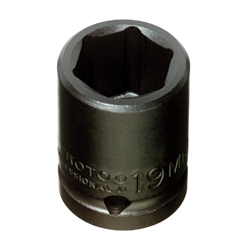 Proto J7410M, Proto - 1/2" Drive Impact Socket 10 mm - 6 Point