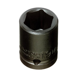 Proto J7423M, Proto - 1/2" Drive Impact Socket 23 mm - 6 Point