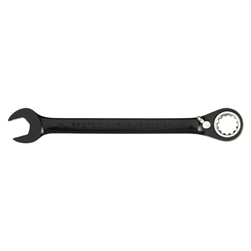 Proto JSCVM17, Proto - Black Chrome Combination Reversible Ratcheting Wrench 17 mm - Spline