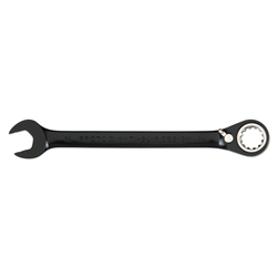 Proto JSCVM22, Proto - Black Chrome Combination Reversible Ratcheting Wrench 22 mm - Spline